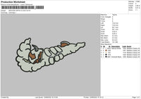 Swoosh Appa Cloud Embroidery File 4 sizes
