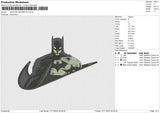 Swoosh Batman V3 Embroidery File 6 sizes