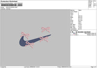 Swoosh Bows Embroidery File 6 sizes