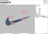 Swoosh Bows Embroidery File 6 sizes