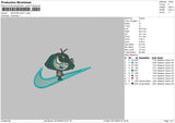 Swoosh Envy Embroidery File 6 sizes