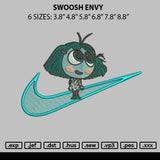 Swoosh Envy Embroidery File 6 sizes