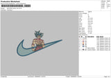 Swoosh Goku V5 Embroidery File 5 sizes