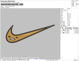 Swoosh Gudetama Embroidery File 4 size