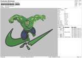 Swoosh Hulk Embroidery File 6 sizes