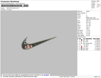 Swoosh Anime Bundle Embroidery File 9 Swoosh