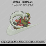 Swoosh Jairaya Embroidery File 4 sizes