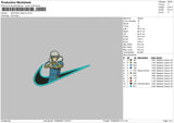 Swoosh Tobirama Embroidery File 5 sizes