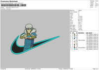 Swoosh Tobirama Embroidery File 5 sizes