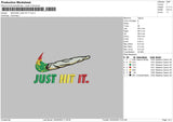 Swoosh Just Hit It Embroidery File 4 size