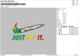 Swoosh Just Hit It Embroidery File 4 size