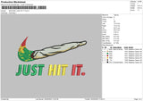 Swoosh Just Hit It Embroidery File 4 size