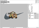 Swoosh Mater 01 Embroidery File 6 sizes
