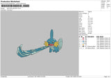 Swoosh Mudkip Embroidery File 6 sizes