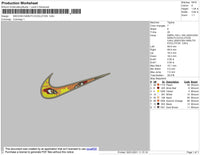 Swoosh Anime Bundle Embroidery File 9 Swoosh