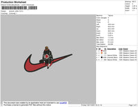 Swoosh Obito Embroidery File 4 size