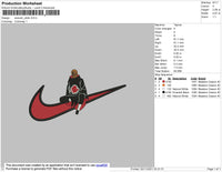 Swoosh Obito Embroidery File 4 size