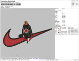 Swoosh Obito Embroidery File 4 size