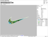 Swoosh Piccolo Embroidery File 4 size