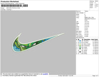 Swoosh Piccolo Embroidery File 4 size