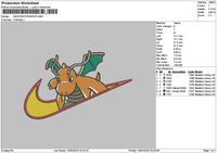 Swoosh Pokeroe Embroidery File 6 sizes