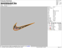 Swoosh Anime Bundle Embroidery File 9 Swoosh