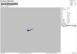 Swoosh Satin Embroidery File 6 sizes