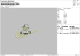 Swoosh Sheep 01 Embroidery File 6 sizes