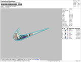 Swoosh Stitch Embroidery File 4 size