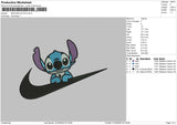 Swoosh Stitch Embroidery File 4 size