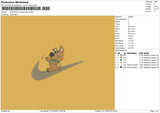 Swoosh Scooby01 Embroidery File 6 sizes