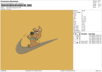 Swoosh Scooby01 Embroidery File 6 sizes