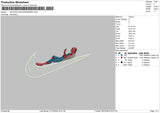 Swoosh Web Spider 0810 Embroidery File 6 sizes