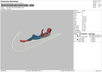 Swoosh Web Spider 0810 Embroidery File 6 sizes