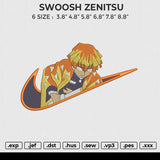 Swoosh Zenitsu Embroidery File