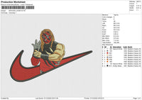 Swoosh Kane Embroidery File 6 sizes