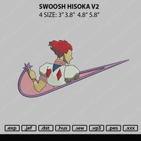 Swoosh Hisoka V2 Embroidery File 4 size