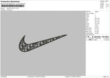 Swoosh Dior CM Embroidery File 2 size