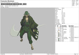 Swoosh Kisuke Urahara Embropidery File 4 size