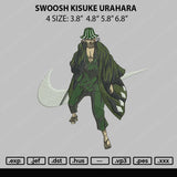 Swoosh Kisuke Urahara Embropidery File 4 size