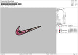 Swoosh M Buu Embroidery File 6 sizes