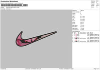 Swoosh M Buu Embroidery File 6 sizes