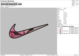 Swoosh M Buu Embroidery File 6 sizes