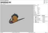 Swoosh Obito Embroidery File 4 size