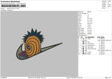 Swoosh Obito Embroidery File 4 size