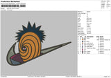 Swoosh Obito Embroidery File 4 size