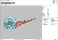 Swoosh Surf V1 Embroidery File 4 size