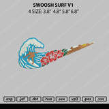 Swoosh Surf V1 Embroidery File 4 size