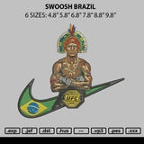 Swoosh Brazil Embroidery File 6 sizes