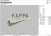 Swoosh Kappa Embroidery File 4 size